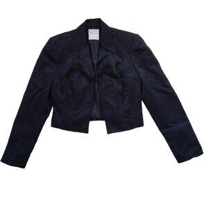 Cache Vintage 90s Cropped Blazer No Tag sz Chest 36" Black Open Alberto Makali